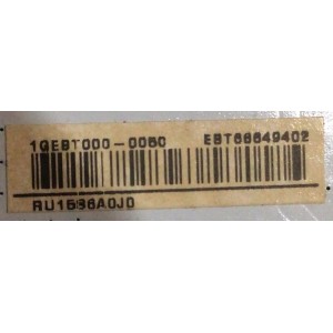 MAIN PARA SMART T LG 4K / NUMERO DE PARTE EBT66649402 / EAX65526703 / 66649402 / 65526703 / PANEL NC750EQG- ABKH1 / MODELO 75NSNO80UPA
